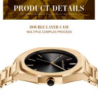Reloj De Pulsera De Lujo Para Hombres Y Mujeres En Color Rosa Oro Con Correa De Acero Inoxidable Y Cierre De Seguridad Reloj De Moda Negra Resistente Al Agua De 40mm - details 28