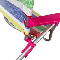 Maxia Market - Silla Tumbona plegable de playa 5 Posiciónes con estructura de aluminio y tejido textilen, transpirable y fresco - details 5