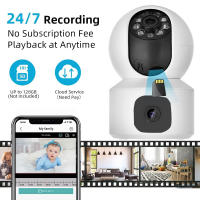 Cámara De Seguridad Inalámbrica WIFI E9 Binocular Con Rastreo Automático De Cuerpo Humano Vigilancia Interior 1080P Mini Camera - details 0