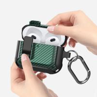 Nueva Funda Para AirPods 4 Generación TPU Militar Antigolpes Protectora Con Cierre Seguro Funda Rígida PC Para AirPods 4 - details 5