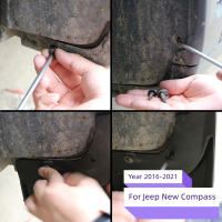4x Guardabarros Para Jeep Compass MK2 2016-2020 1.4T 2.4T Protección De Neumáticos Delantera Y Trasera Accesorios De Estilo Del Coche - details 2