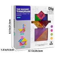 Juguete Magnético Tangram Para Estudiantes De Escuela Primaria Bloques De Construcción Geométricos Juguete Creativo Y Educativo Para Niños Y Niñas - details 6