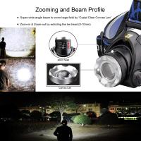 Linterna Frontal LED Potente Recargable USB/DC Para Camping Pesca Caza Fuente De Luz Super Brilla Resistente Al Agua Con Ángulo De Haz De 60° - details 6
