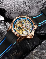 Reloj Mécanico LIGE Para Hombres Con Luz Táctil De Acero Inoxidable Reloj De Pulsera De Lujo Con Torbión Resistente Al Agua Y Luz En Manos - details 11