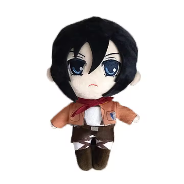 Muñeco De Peluche Anime Juego Ataque a TITAN Suave Y Bonito Cojín Almohada Mikasa Ackerman Juguetes De Peluche Regalo De Navidad Para Niños - 1
