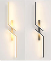 Lámpara De Pared LED Minimalista Moderna En Blanco Y Negro Para Decoración Interior Iluminación Dual Para Sala De Estar Y Dormitorio - details 18