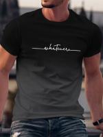 Camiseta De Hombre Veraniega Con Estampado Y Gradiente Cuello Redondo Manga Corta Top Casual Trendy Ropa De Hombre Para Salidas Del Verano - details 4