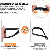 Correa Táctica De Goma Para Perros Pesados Con Absorción De Choque Y Reflejos Correa Para Grandes Perros Con Seguro De Asiento De Coche - details 6