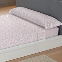 CARPE DIEM Juego de Sábanas de Microfibra Estampada Mod. IDAIRA Color Rosa- Conjunto de Ropa de Cama 3 o 4 Piezas para Cama 90, 105, 135, 150, 150/160 (2 Almohadas)  y 180 cm, Suaves, Transpirables  Válidos para Colchones hasta 28 cm de Grosor - details 1