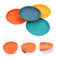 Juego De 4 Tazas De Alimentos Para Gatos Con Diseño De Gato Anti-Fatiga Platos Planos Para Acuarela Y Alimentos Dish Para Mascotas Interiores Material PP Resistente - details 6