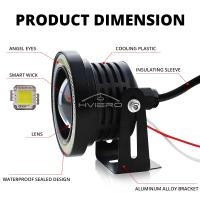 Faros LED Auto DRL COB 12V Luz Diurna Inalámbrica Para Coche Con Señal De Faros Y Luz De Fosa Luz Del Aire Angel Eyes Para Hyundai Accent - details 17