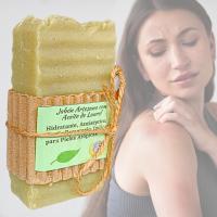 3 Jabones Artesanales Aceite de Laurel. Dermatitis. Piel Sensible. Pumarshop Cinnia Natura. Jabón Artesano hecho a  mano - details 0