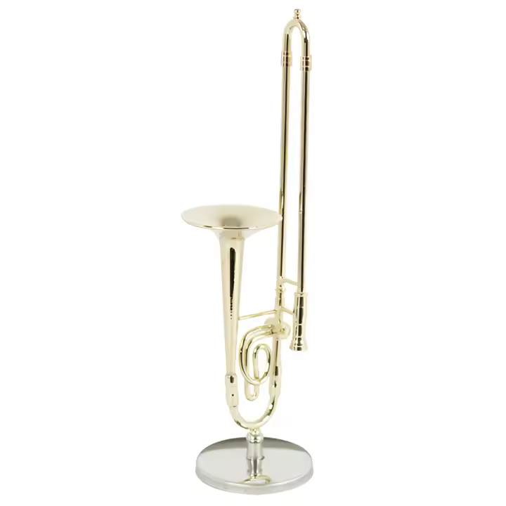 mini trombon para adorno 15 cms dd004 - 1