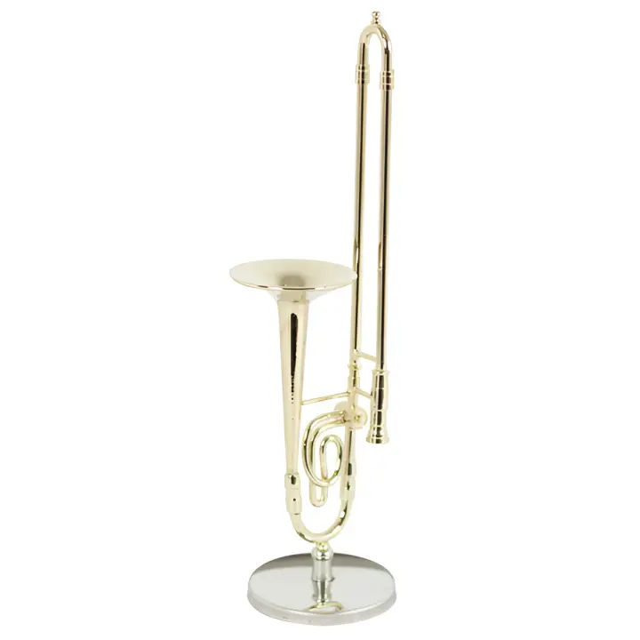 mini trombon para adorno 15 cms dd004 - 1