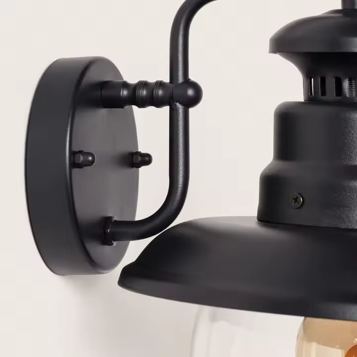 Ledkia Aplique de Pared Exterior Aluminio Lurnea Negro - 1