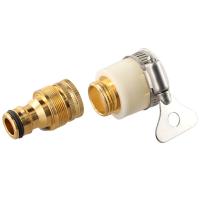 Adaptador De Grifo Universal Para Tubo De Jardín 15-23mm Conector De Agua Herramientas De Riego Material Aleación De Aluminio Pintura De Cobre - details 8
