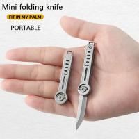 Cuchillo Plegable Mini Con Hoja De Acero Inoxidable Llave De Cadenas Colgante Portátil Para Viajes Y Camping Herramienta De Corte - details 5