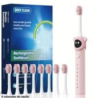 Cepillo De Dientes Eléctrico Para Niños Con Sonido Y Cabeza De Repuesto USB Recargable Automático Suave Impermeable Dibujos Animados Coloridos - details 2