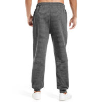 Pantalones casuales de primavera y otoño para hombre, con diseño de gofres, a cuadros, deportivos, de moda para exteriores. - details 13