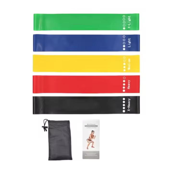 Set De 7 Bandas De Resistencia TPE Para Fitness Ejercitación De Fortalecimiento De La Mujer Y Hombre Equipo De Gimnasio Portátil Pilates Yoga - 1