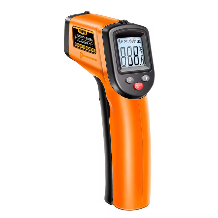 Termómetro Infrarrojo No Contacto TH201 -50℃~400℃ /-58℉~752℉ Digital Manómetro Industrial Con Láser Handheld Para Pruebas De Temperatura - 1