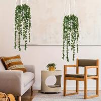 Plantas Colgantes De Suculentas Artificiales 2/3/4/5/6PCS Falso Hilo De Perlas Verdes Decoración Para Interiores Y Exteriores En Jardín - details 4