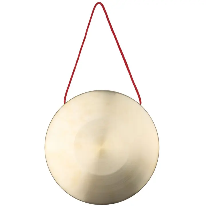 Gong De Mano 22/30cm En Latón Para Cifra De Ópera Con Martillo Redondo De Juguete Instrumento De Percusión - 1