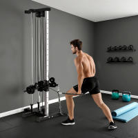 SPORTNOW Máquina Polea Alta y Baja de Pared, de Doble Polea Ajustable en 15 Posiciones, Máquina de Musculación, Multifunción Lat Pulldown para Entrenamiento de Fitness en Gimnasio, Casa - details 1