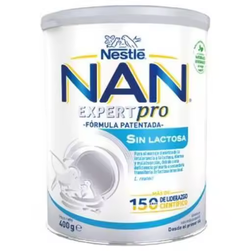 Nutriben Nestlé Nan Expert Pro Sin Lactosa 400G - Leche Infantil Sin Lactosa | Saludable y Nutritiva | Sin Gluten | Fácil Digestión - 1