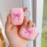 Funda Para Airpods 4 De Corea Rosa Con Lazo Protectora Y Antichoque Cubierta Para Bluetooth Inalámbrico Compatible Con Pro2nd 3 2 Caja De Carga - details 0