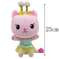 Muñeca De Peluche Gabby Dollhouse Juguete De Dibujos Animados Gato Sonriente Muñeca Para Niñas Regalo De Cumpleaños Para Niños Relleno De Algodón PP Tamaño 20 Cm Unisex - details 4