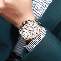 Reloj De Pulsera Masculino Curren 8363 Moda Casual Business Cronógrafo 6 Manos Quartz Lujo Reloj Masculino Cristal De Zafiro Resistente Al Agua - details 18