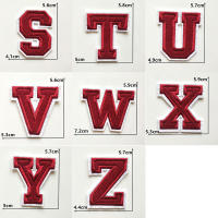 1PC Parche Bordado De Alfabeto Inglés Rojo A-Z Aplicación Para Ropa Bolsos Chaquetas Decoración De Iraón DIY Manualidades - details 29