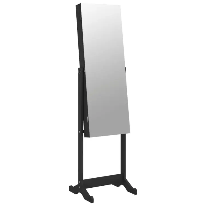 vidaXL Espejo con joyero de pie 42x38x152 cm armario de joyería espejo joyero Color Marrón,  Blanco,  Negro y mas - 1