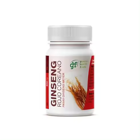 GHF GHF Ginseng Rojo Coreano 500mg 60 cápsulas: Energía y Bienestar Natural - 1