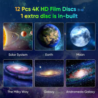 Proyector De Galaxia Para Dormitorio Imagen HD Luz De Galaxia Ajustable Con Regulador 13 Discos De Película Planetario Para Niños Luz Nocturna De Ambiente - details 1