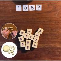 Juego De Solitario De Crisscross Con 12dices Alfabeto Scrabble Juego De Entrenamiento Mental Interactivo Figura De Madera - details 8