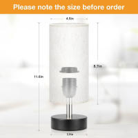 Lámpara de mesa pequeña para dormitorio, lámpara de mesita de noche, lámpara de mesita de noche sencilla, lámpara de mesa para sala de estar, lámpara de mesa de oficina (portalámparas E27) - details 0