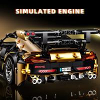 MOC Construcción De Coche De Carreras 1:14 Set De Bloques Deportivos 1466 Piezas Para Niños Y Adultos Juguetes De Cumpleaños - details 3