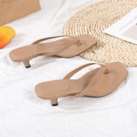 Nuevos Zapatos Para Mujer Estilo Europeo Y Americano Cuadrado Cabeza Cómodo Tacón Alto Moda Sandalias Playa Confortables - details 9