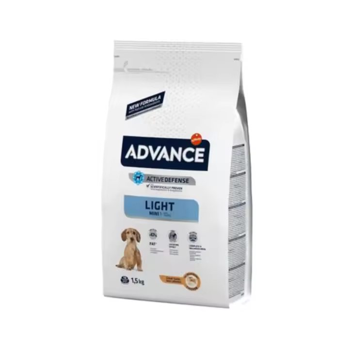 Advance Mini Light para Perros Adultos de Razas Pequeñas con Sobrepeso - Rico en Pollo - 1