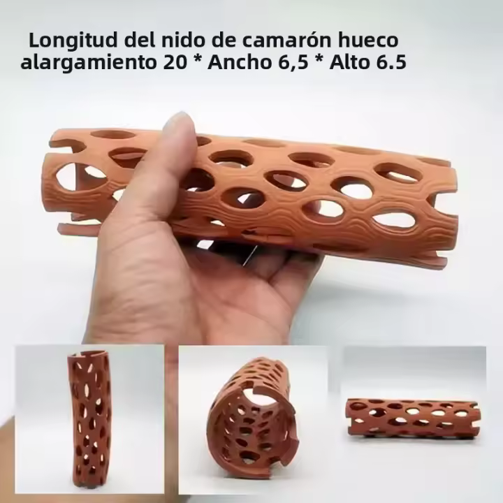 Cueva De Cerámica Para Acuario Refugio De Cría Para Peces Y Camarones Decoración De Tanque De Acuario Cueva De Escondite Para Peces - 1