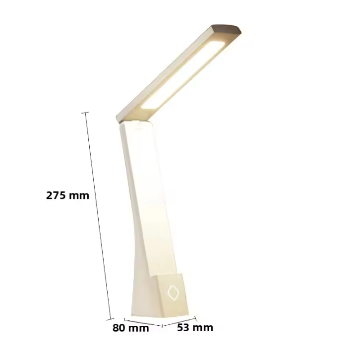 Lámpara De Escritorio LED Plegable Con Carga Y Enchufe Protección Ocular Para Aprendizaje Y Dormitorio Iluminación De Mesa Contemporánea - 1