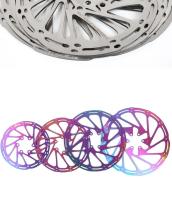 Rotas De Freno Para Bicicleta De Montaña Y Carretera Hidráulico Disco Acero Tamaño 140mm 160mm 180mm 203mm Color Plata/Arco Iris - details 11