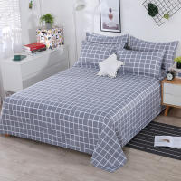 Juego De Sábanas Y Fundas Para Almohadas De Algodón 3 Piezas Textil Doméstico Estilo Pastoral Sábanas Planas Y Fundas Para Almohadas Material Suave Y Transpirable - details 5