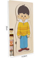 Puzzle De Madera Multicapa De La Estructura Del Cuerpo Montessori Juego De Rompecabezas Educativo Para Niños Y Niñas Desde 3 Años - details 7