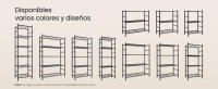 SONGMICS Estantería Metálica de 5 Niveles Organizador de Acero 40 x 30 x 144 cm Negro - details 6