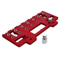 Kit De Juego De Herramientas Para Agujeros Rectos Y Bolsillo En Aluminio Locator De Agujeros De Punzón De Arco Iris Guía De Perforación Para Estante Juego De Herramientas De Carpintería DIY - details 12