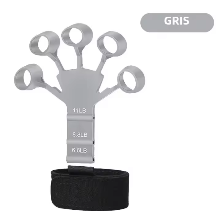 Entrenador De Agarre Para Dedos Con 6 Niveles De Resistencia Ejercitador De Mano Y Muñeca Herramienta De Relajación Muscular Unisex - 1