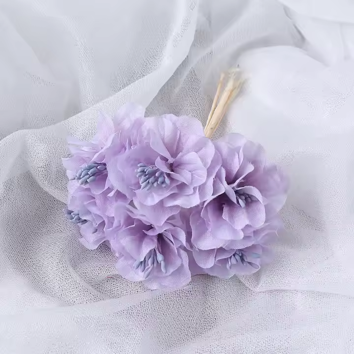 1/3Pcs Arreglo De Flores Artificiales Mini Para Decoración De Hogar Y Bodas Decoración De Habitaciones Y DIY Accesorios De Regalo - 1